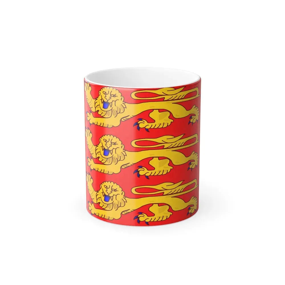 Flag of Upper Normandy France - Color Changing Coffee Mug 11oz - Go Mug Yourself