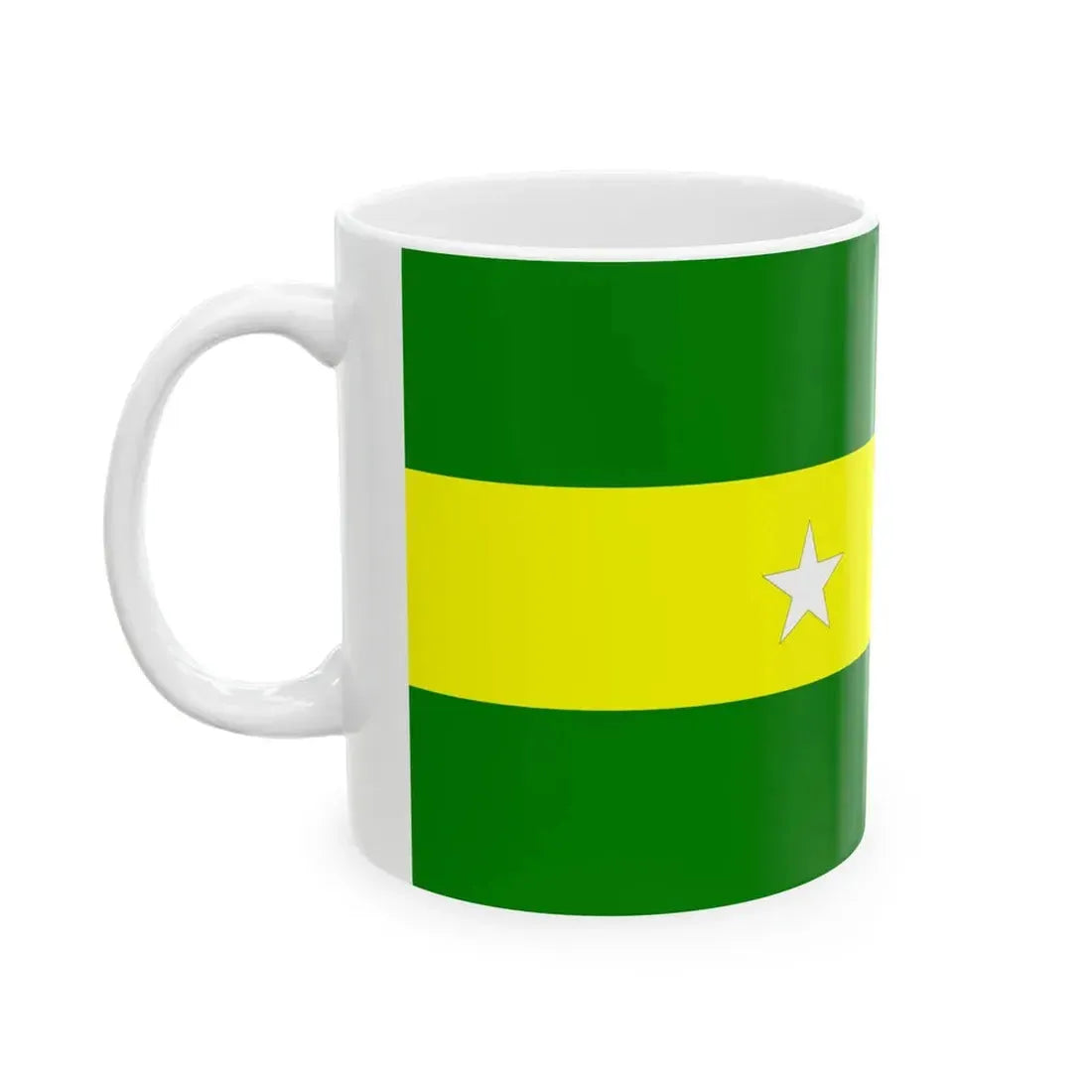 Flag of Urbina Jado (Ecuador) White Coffee Mug - Go Mug Yourself