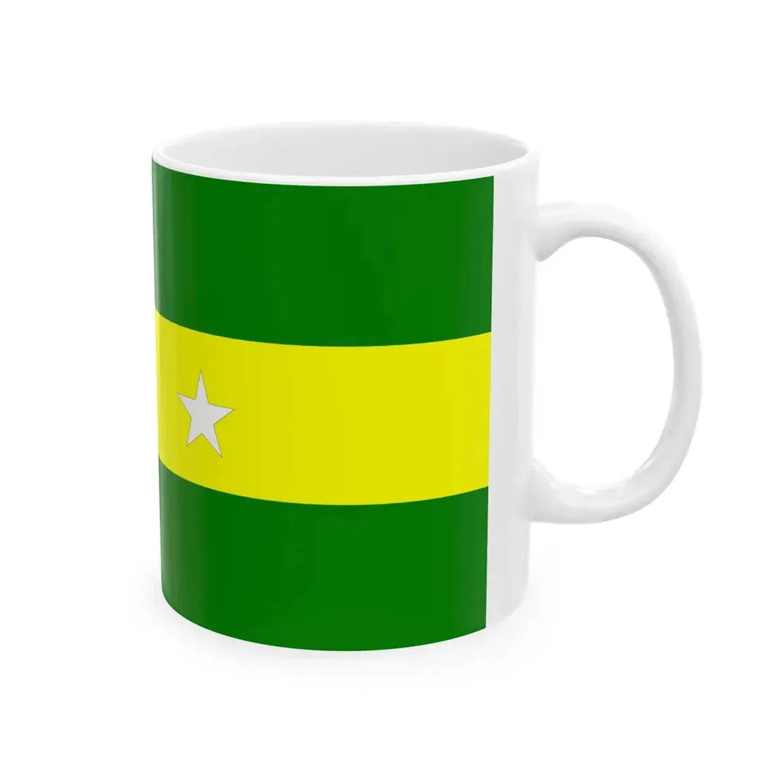 Flag of Urbina Jado (Ecuador) White Coffee Mug - Go Mug Yourself