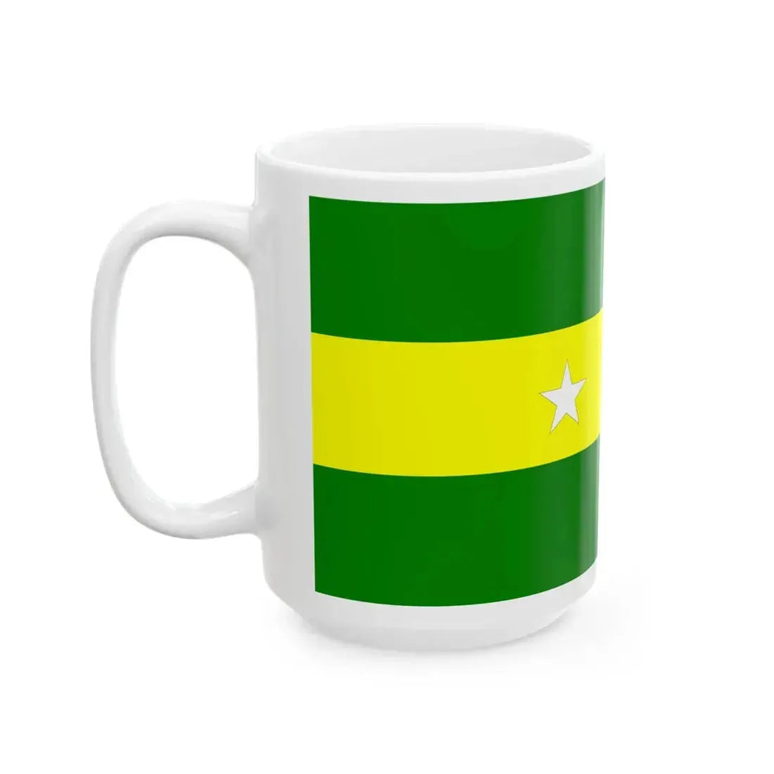 Flag of Urbina Jado (Ecuador) White Coffee Mug - Go Mug Yourself