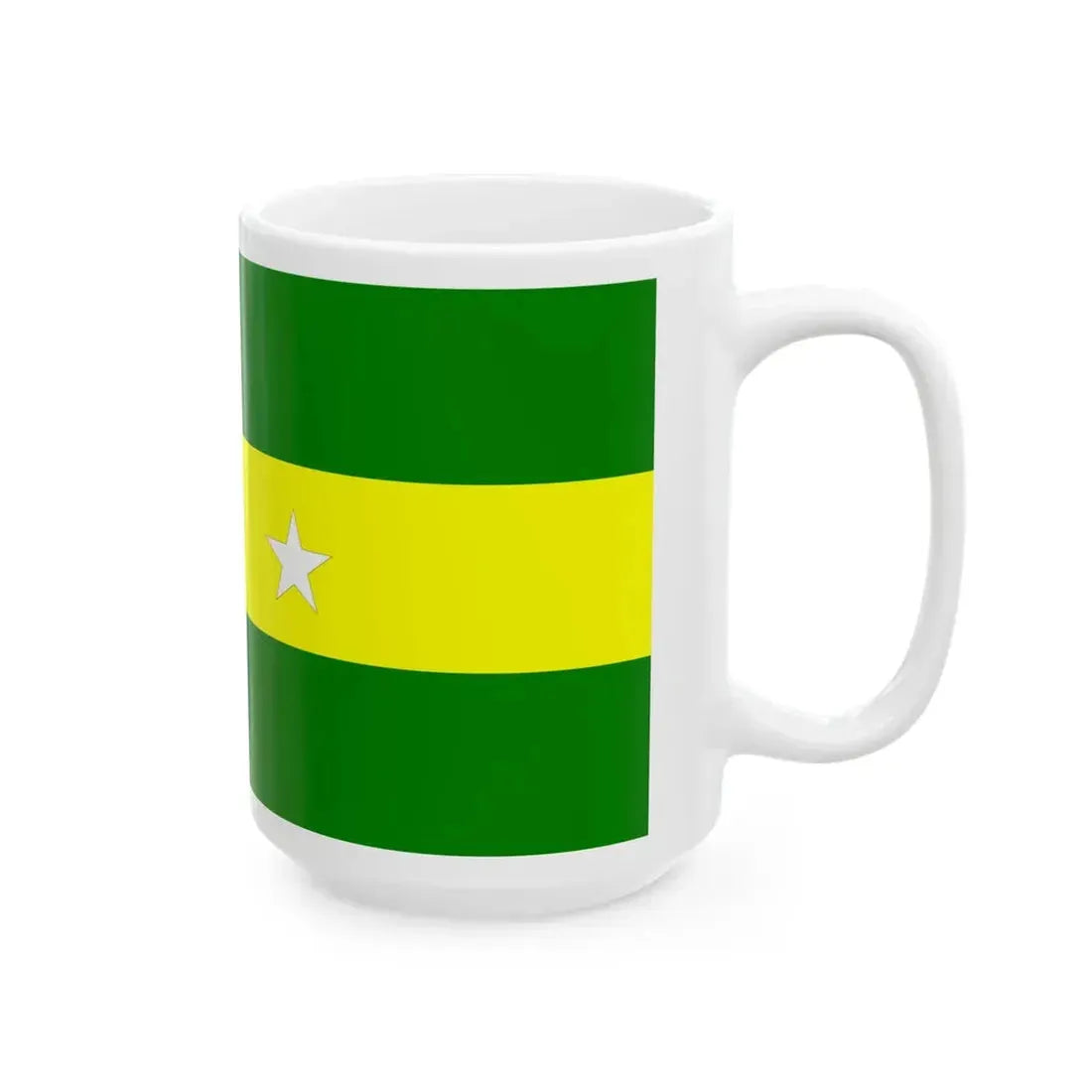 Flag of Urbina Jado (Ecuador) White Coffee Mug - Go Mug Yourself