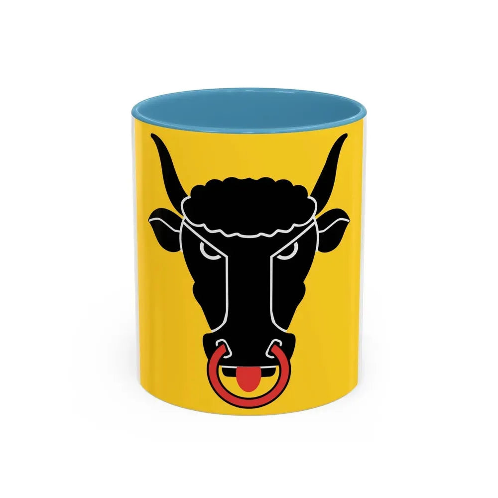 Flag of Uri Switzerland - Accent Coffee Mug 11oz Light Blue - Go Mug Yourself