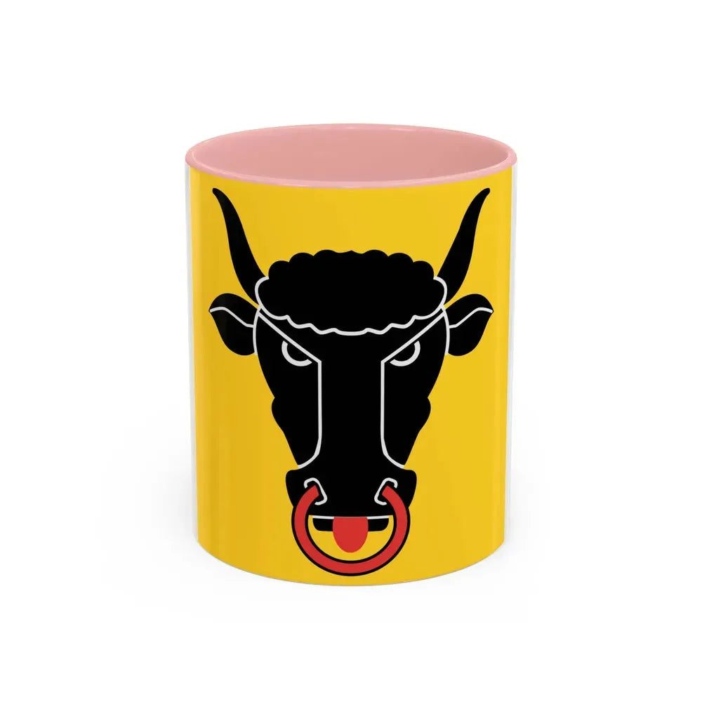 Flag of Uri Switzerland - Accent Coffee Mug 11oz Pink - Go Mug Yourself