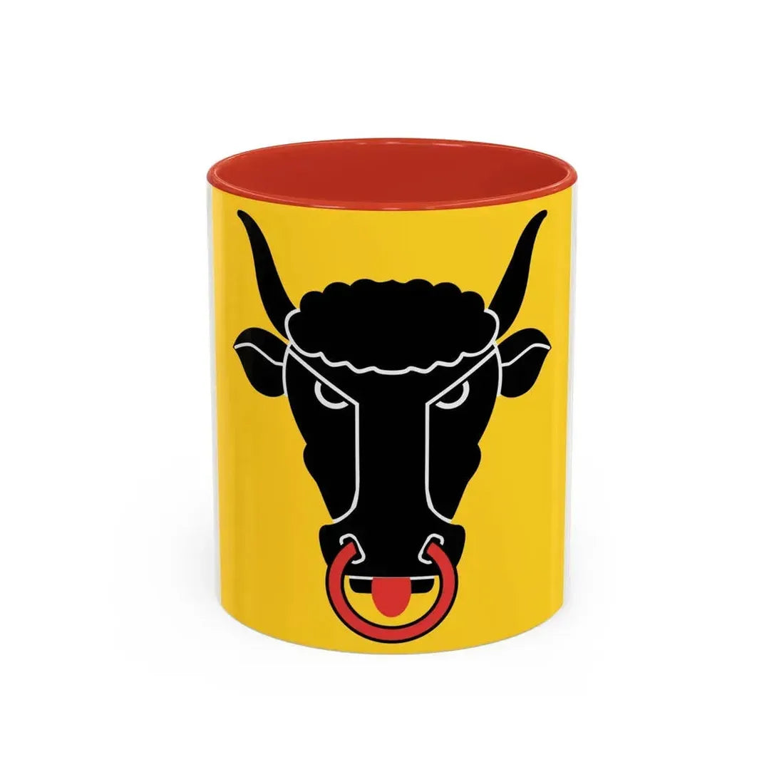 Flag of Uri Switzerland - Accent Coffee Mug 11oz Red - Go Mug Yourself