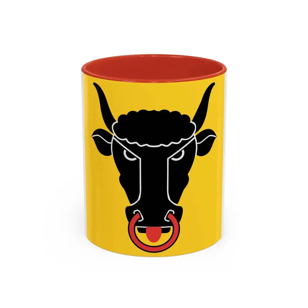 Flag of Uri Switzerland - Accent Coffee Mug 11oz Red - Go Mug Yourself