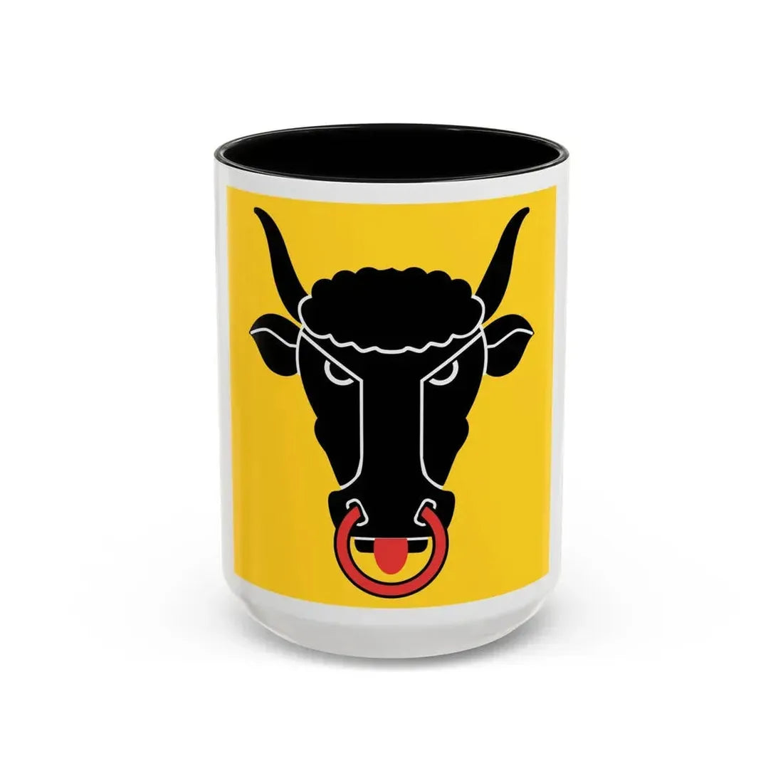 Flag of Uri Switzerland - Accent Coffee Mug 15oz Black - Go Mug Yourself