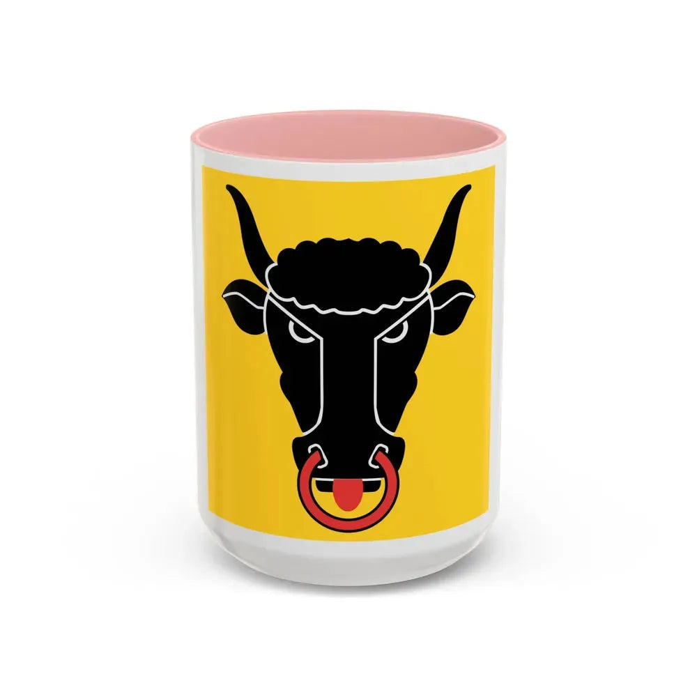 Flag of Uri Switzerland - Accent Coffee Mug 15oz Pink - Go Mug Yourself