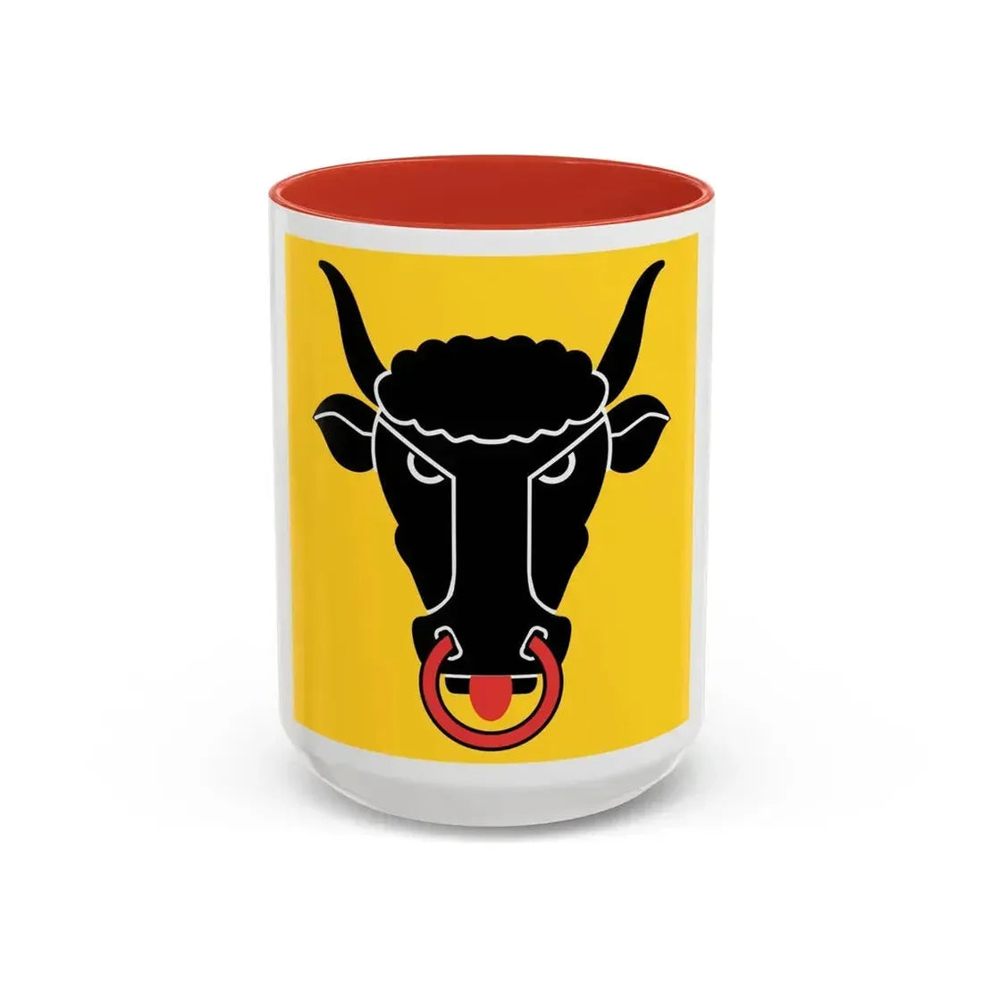 Flag of Uri Switzerland - Accent Coffee Mug 15oz Red - Go Mug Yourself
