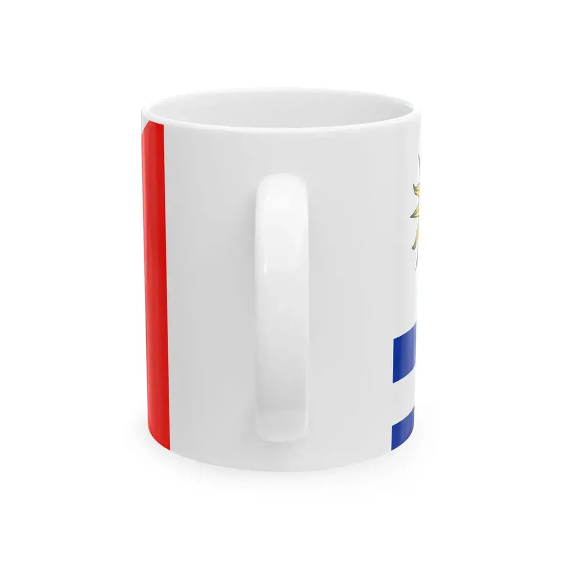 Flag of Uruguay and France (France) White Coffee Mug - Go Mug Yourself