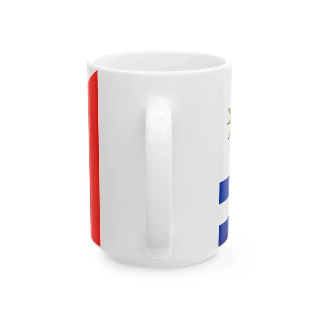 Flag of Uruguay and France (France) White Coffee Mug - Go Mug Yourself