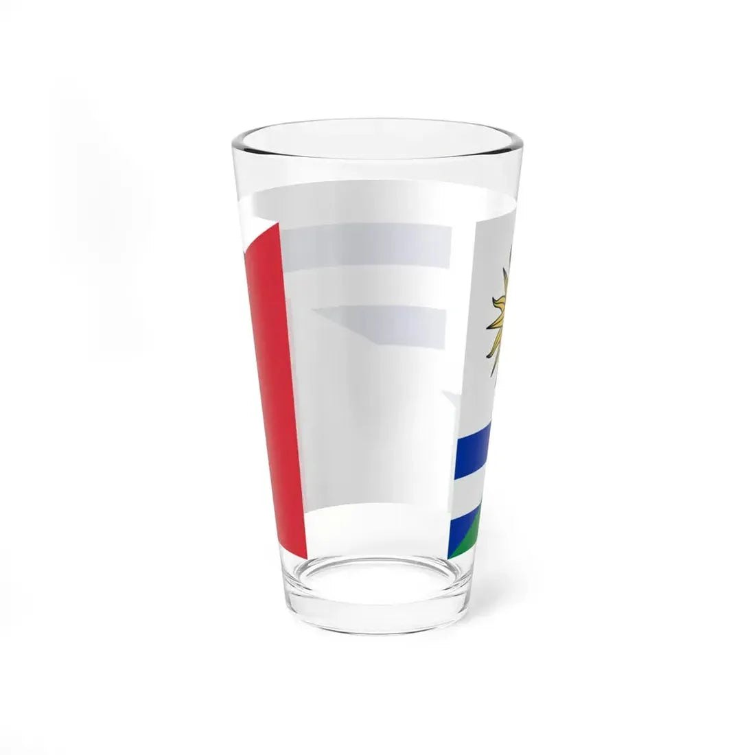 Flag of Uruguay and Italy (Italy) Pint Glass 16oz - Go Mug Yourself