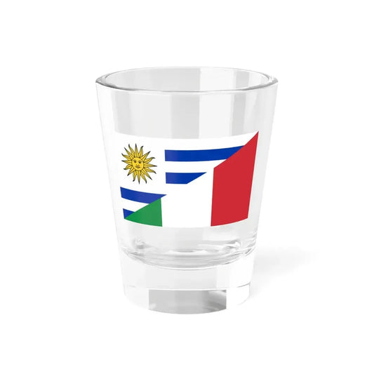 Flag of Uruguay and Italy (Italy) Shot Glass 1.5oz 1.5oz - Go Mug Yourself