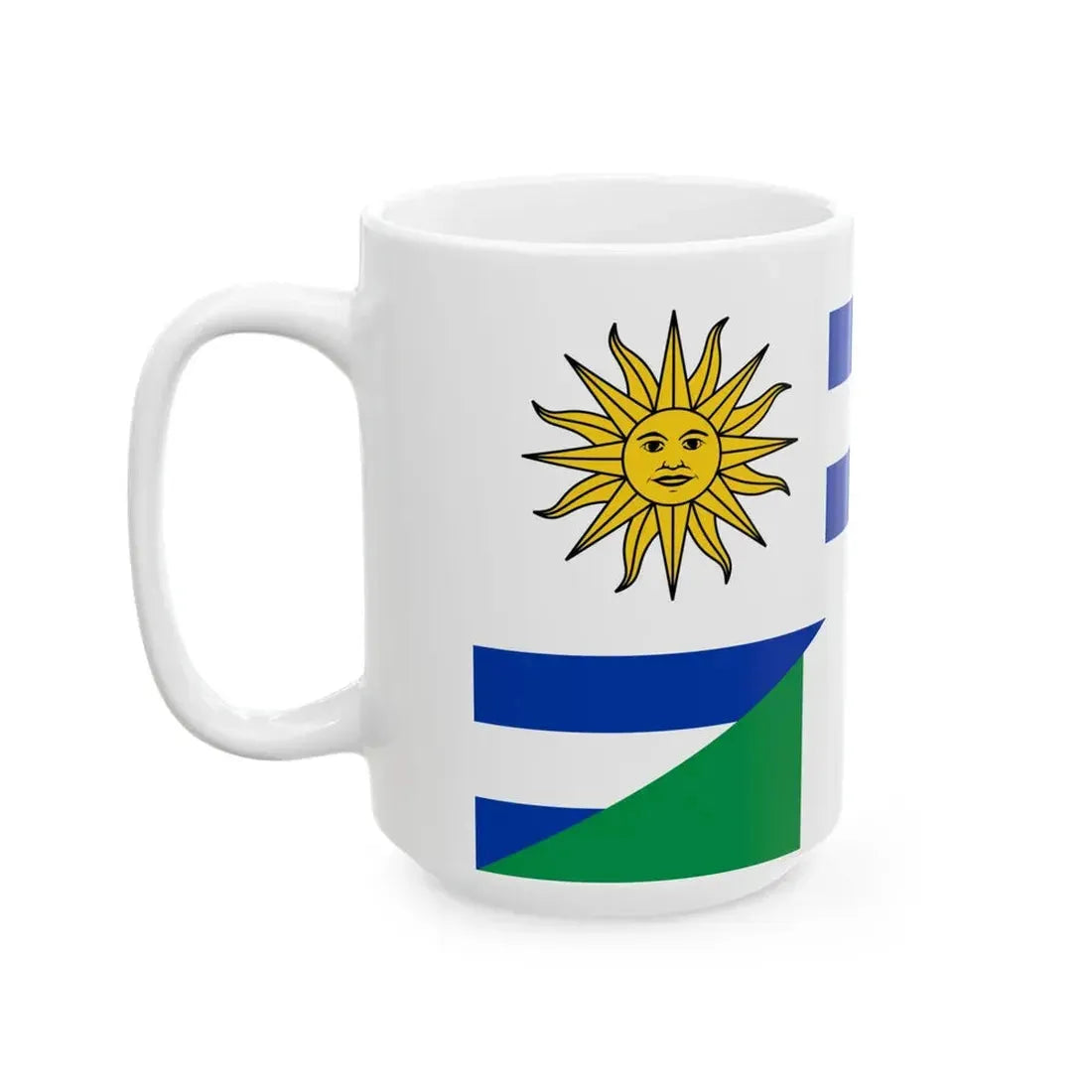 Flag of Uruguay and Italy (Italy) White Coffee Mug - Go Mug Yourself