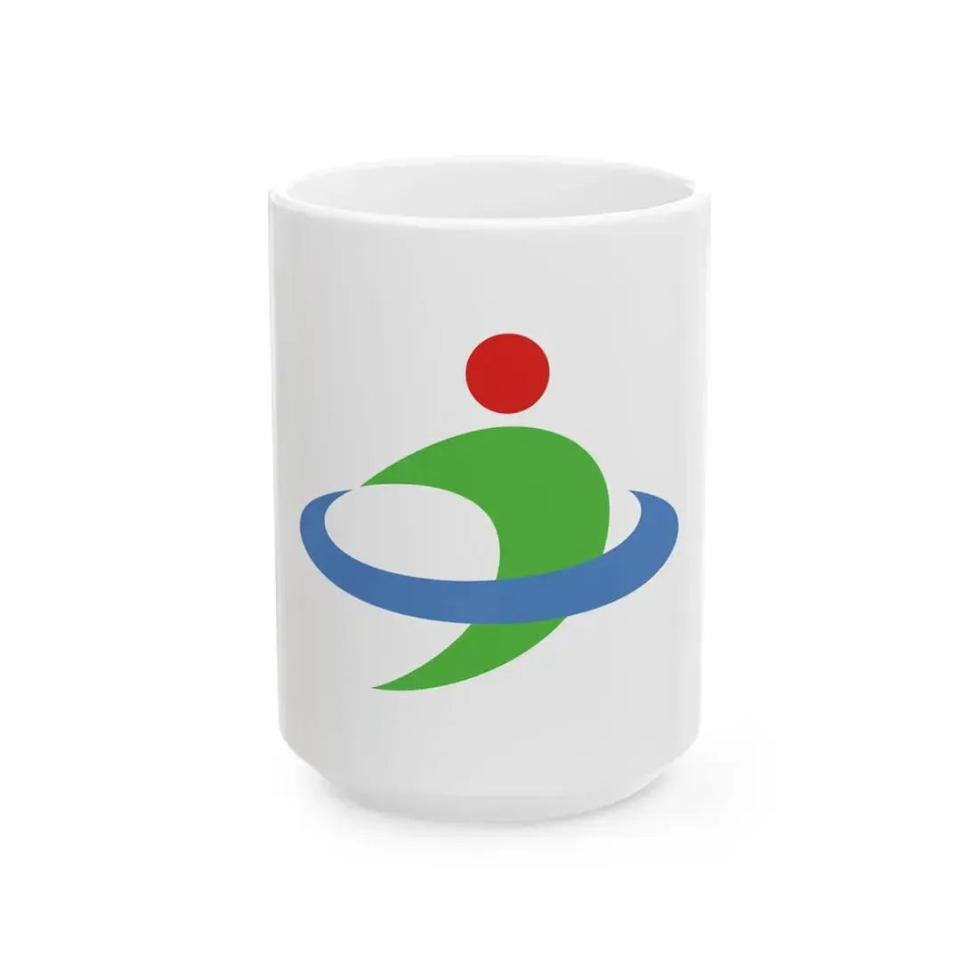 Flag of Uruma Okinawa (Japan) White Coffee Mug 15oz - Go Mug Yourself