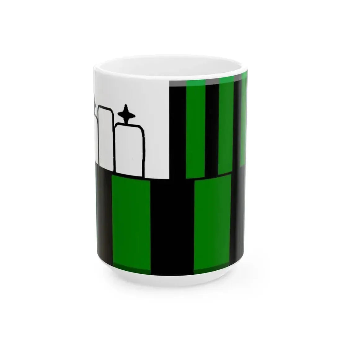 Flag of US Sassuolo Calcio (Italy) White Coffee Mug 15oz - Go Mug Yourself