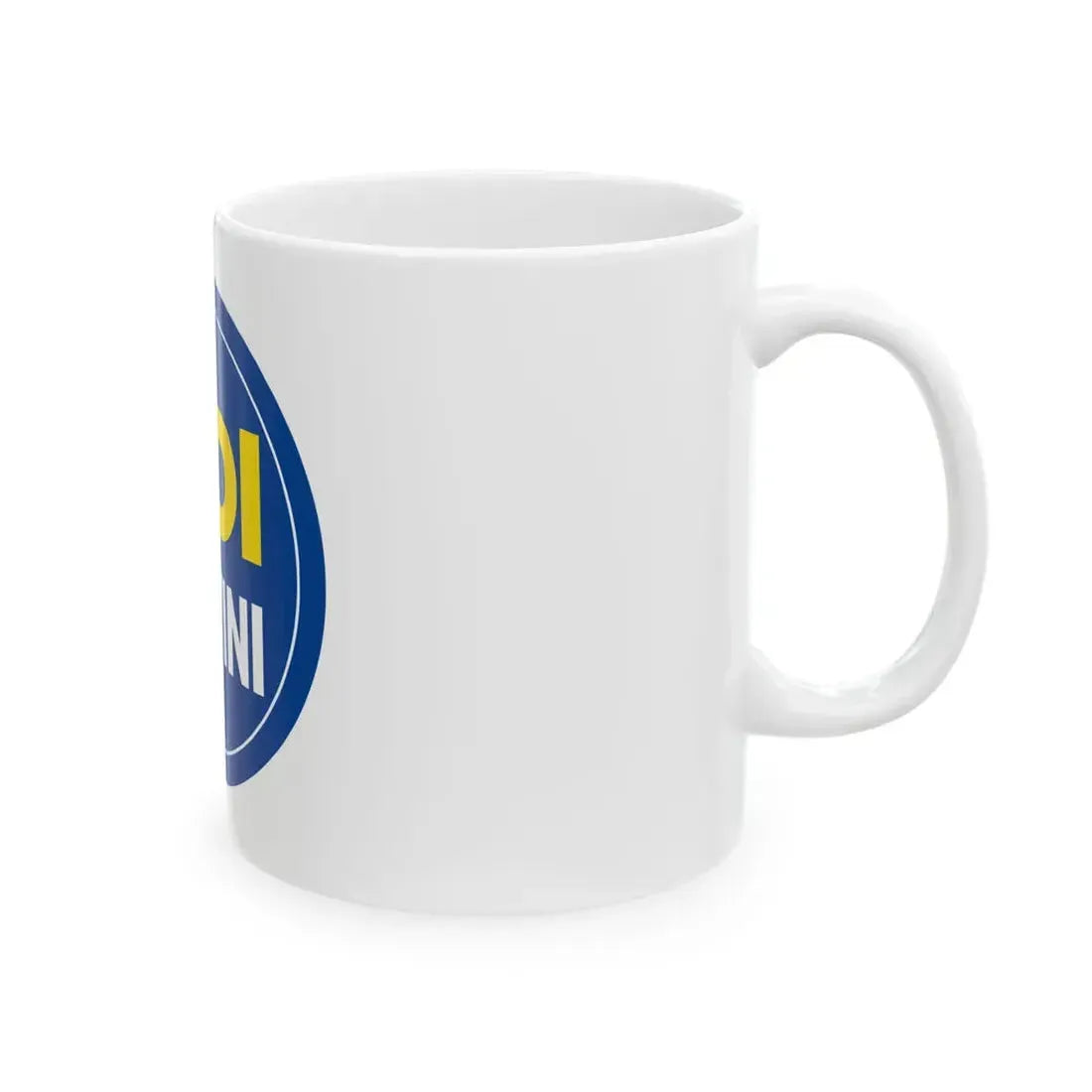 Flag of Us with Salvini (Italy) White Coffee Mug - Go Mug Yourself