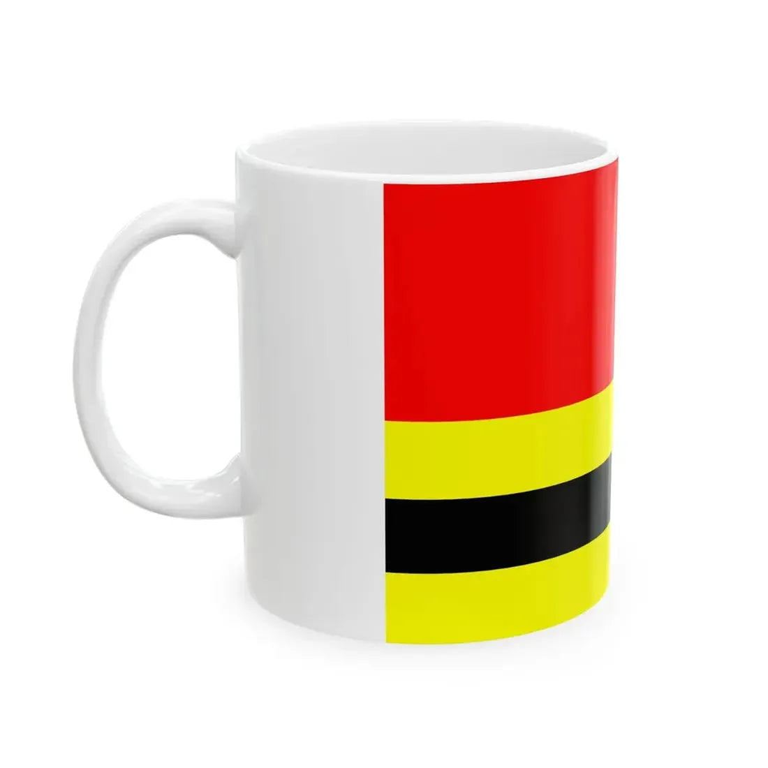 Flag of Ushant (France) White Coffee Mug - Go Mug Yourself