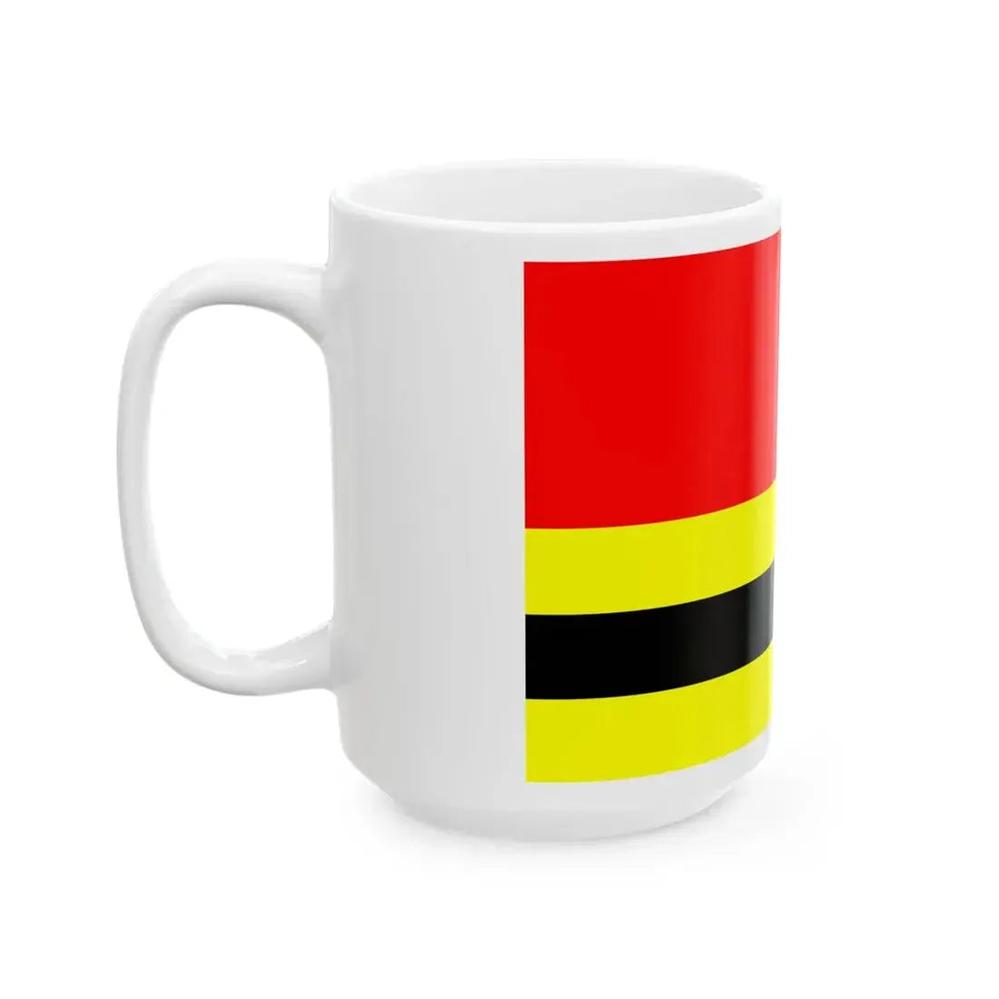 Flag of Ushant (France) White Coffee Mug - Go Mug Yourself
