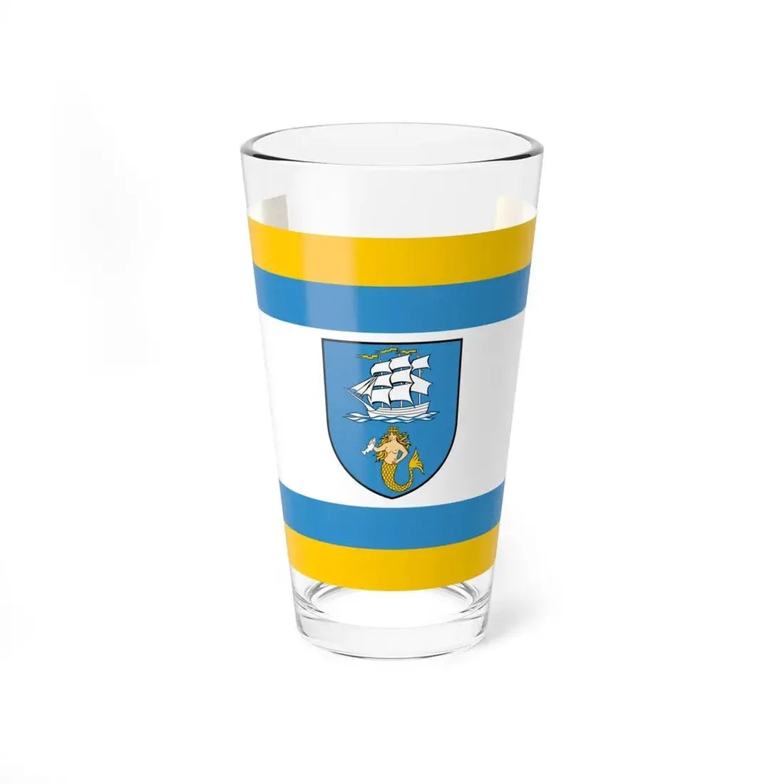 Flag of Ustka Poland - Pint Glass 16oz 16oz - Go Mug Yourself
