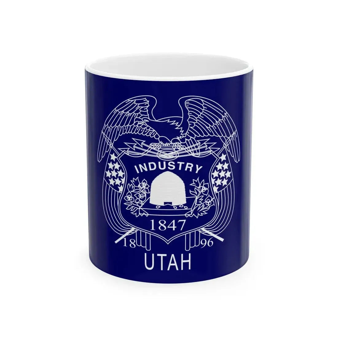 Flag of Utah 1904-1911 (United States) White Coffee Mug 11oz - Go Mug Yourself