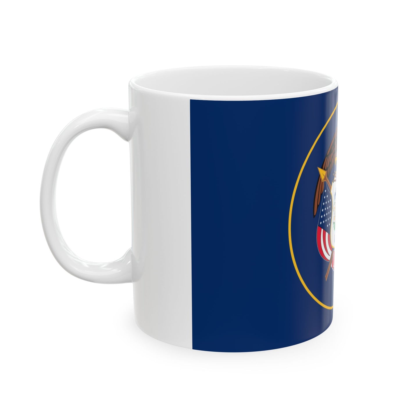 Flag of Utah 2011-2024 3-2 (United States) White Coffee Mug-Go Mug Yourself