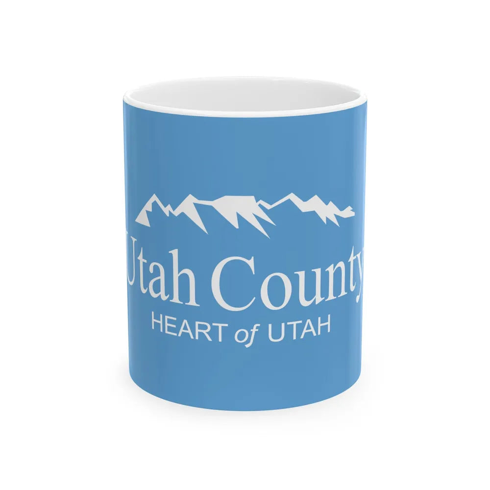 Flag of Utah County Utah (United States) White Coffee Mug 11oz - Go Mug Yourself