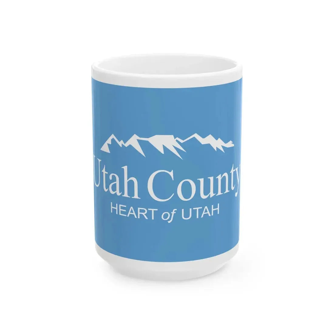 Flag of Utah County Utah (United States) White Coffee Mug 15oz - Go Mug Yourself