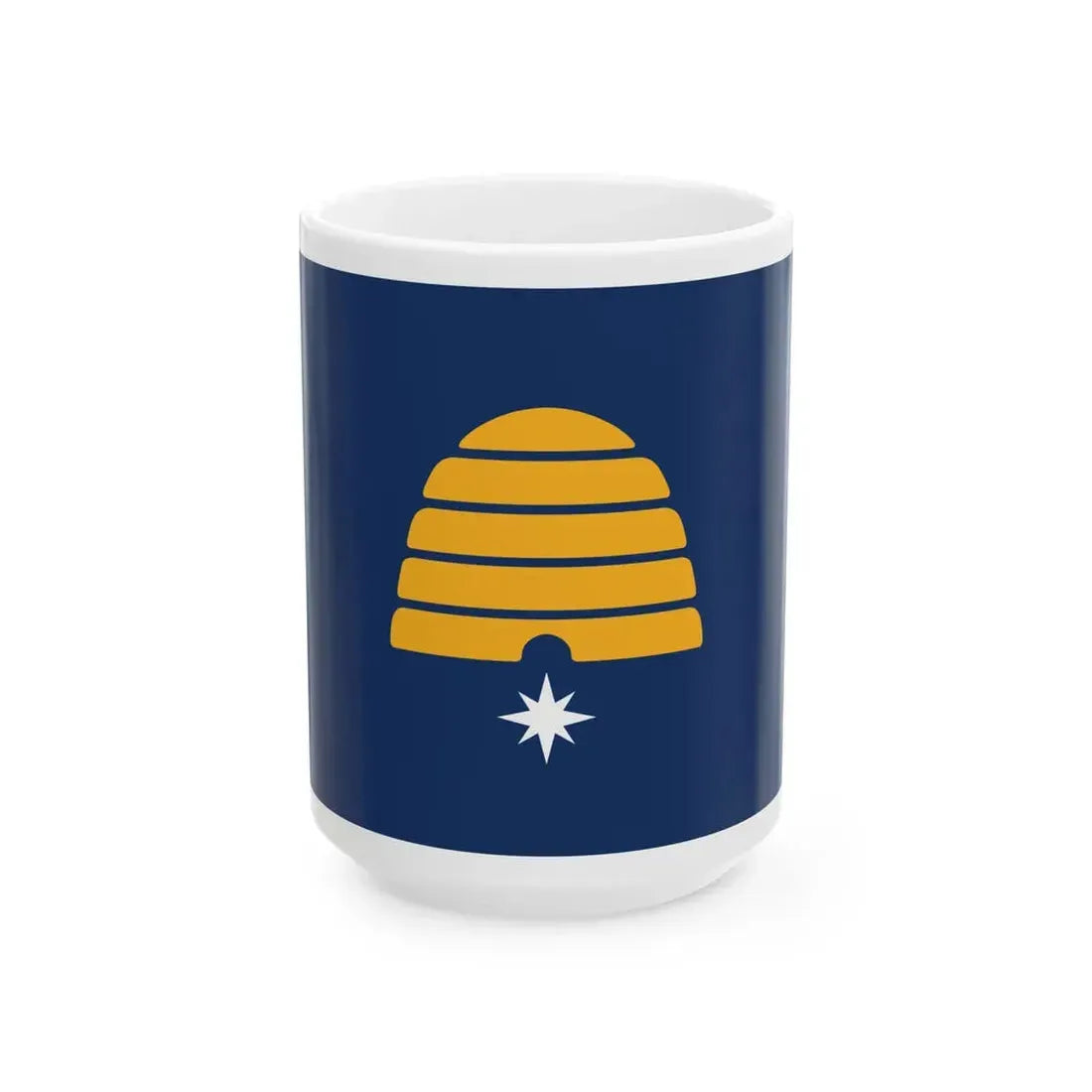 Flag of Utah semifinalist 4 (United States) White Coffee Mug 15oz - Go Mug Yourself