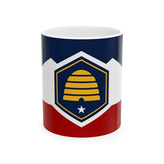 Flag of Utah (United States) White Coffee Mug 11oz - Go Mug Yourself