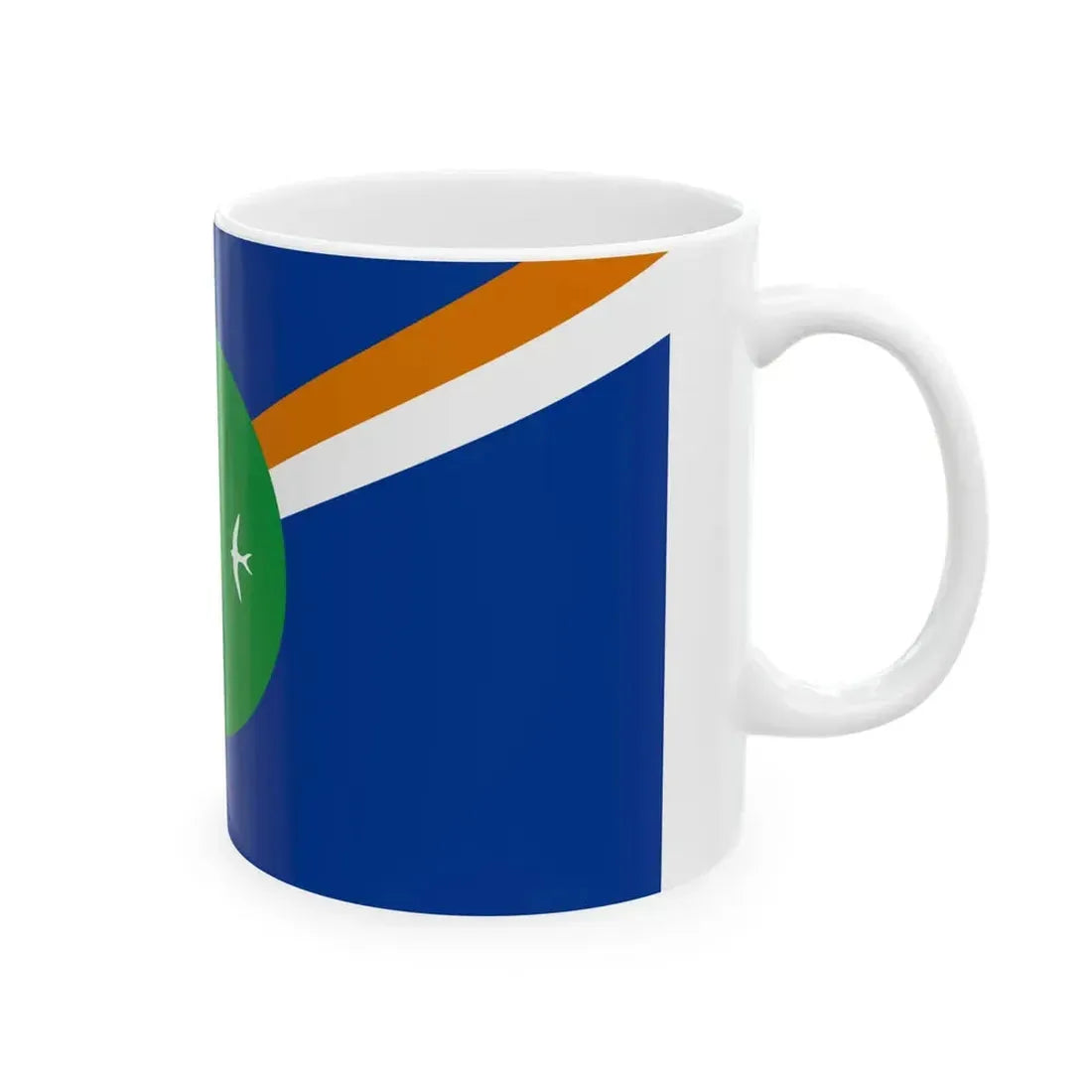 Flag of Utirik Atoll (Marshall Islands) White Coffee Mug - Go Mug Yourself