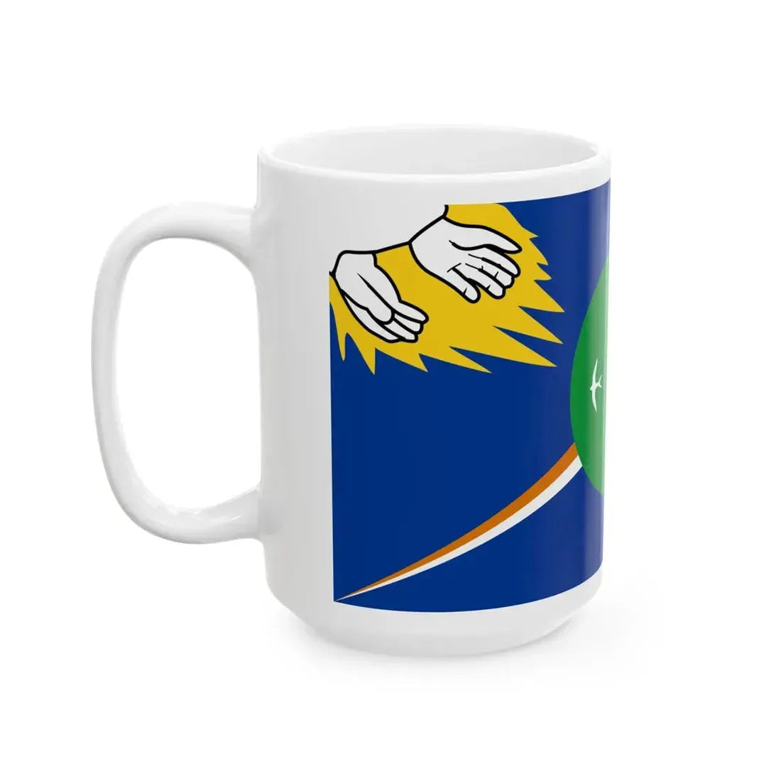 Flag of Utirik Atoll (Marshall Islands) White Coffee Mug - Go Mug Yourself