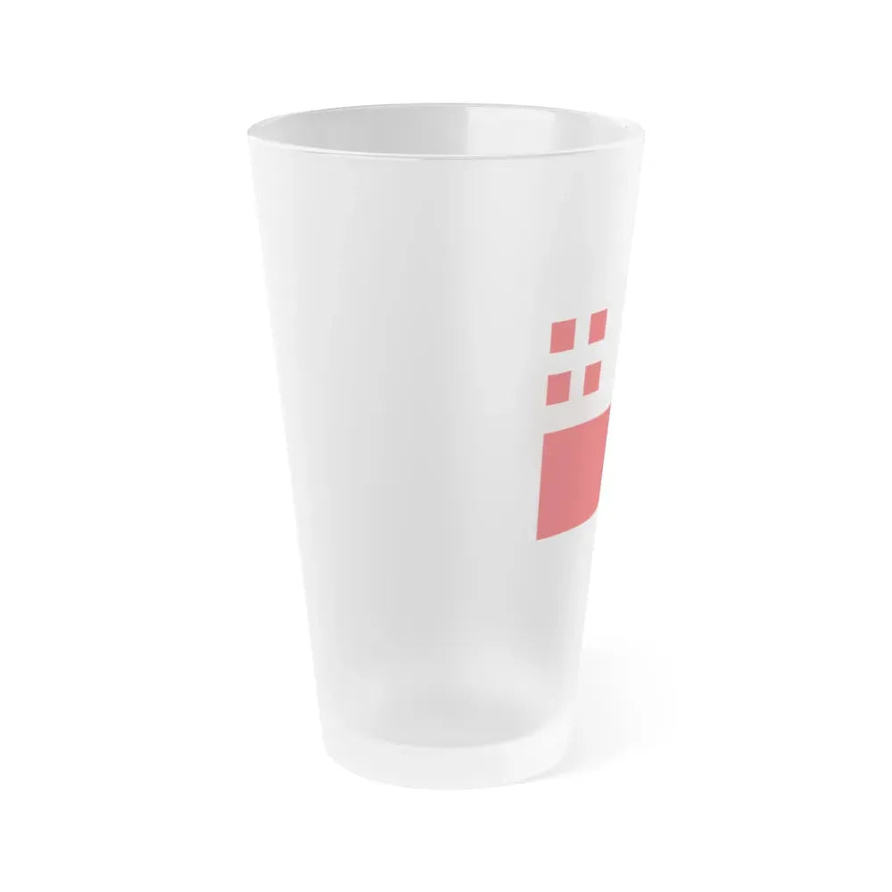 Flag of Utrecht Netherlands - Frosted Pint Glass 16oz - Go Mug Yourself