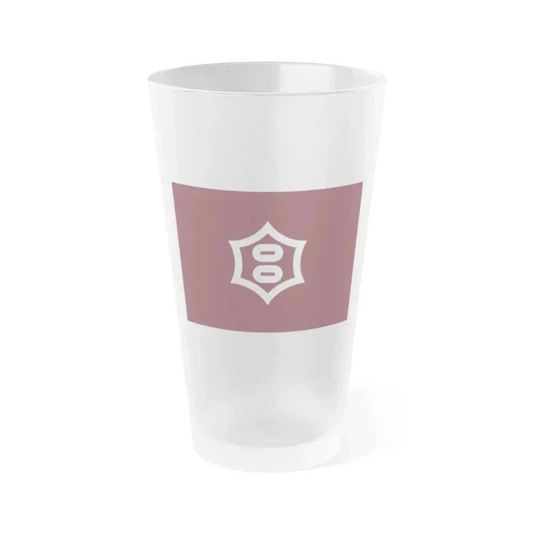 Flag of Utsunomiya Tochigi Japan - Frosted Pint Glass 16oz 16oz Frosted - Go Mug Yourself