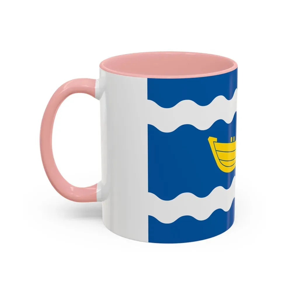 Flag of Uusimaa Finland - Accent Coffee Mug - Go Mug Yourself