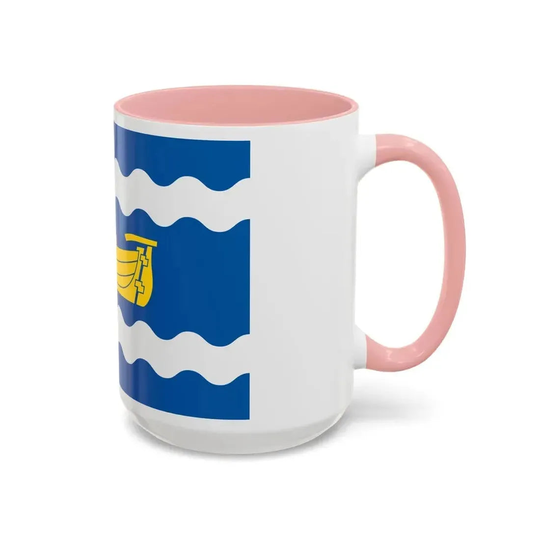 Flag of Uusimaa Finland - Accent Coffee Mug - Go Mug Yourself