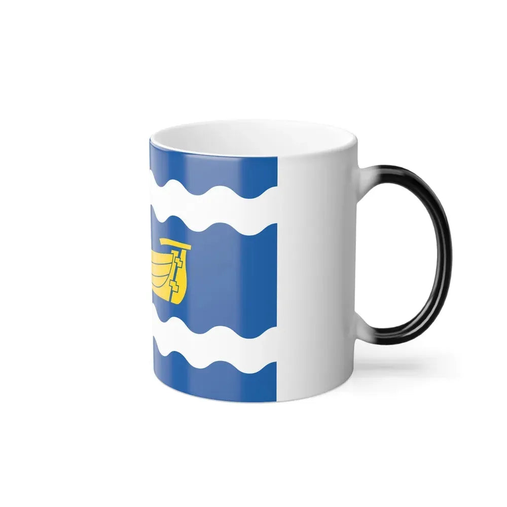 Flag of Uusimaa Finland - Color Changing Coffee Mug - Go Mug Yourself