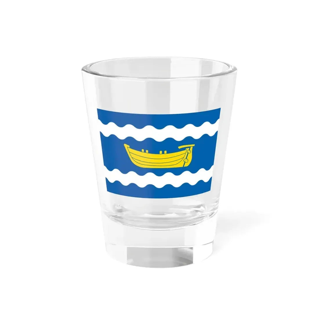 Flag of Uusimaa Finland - Shot Glass 1.5oz 1.5oz - Go Mug Yourself