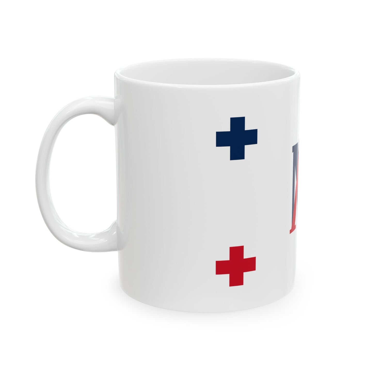 Flag of Uvea 1842-1860 (Belgium) White Coffee Mug-Go Mug Yourself