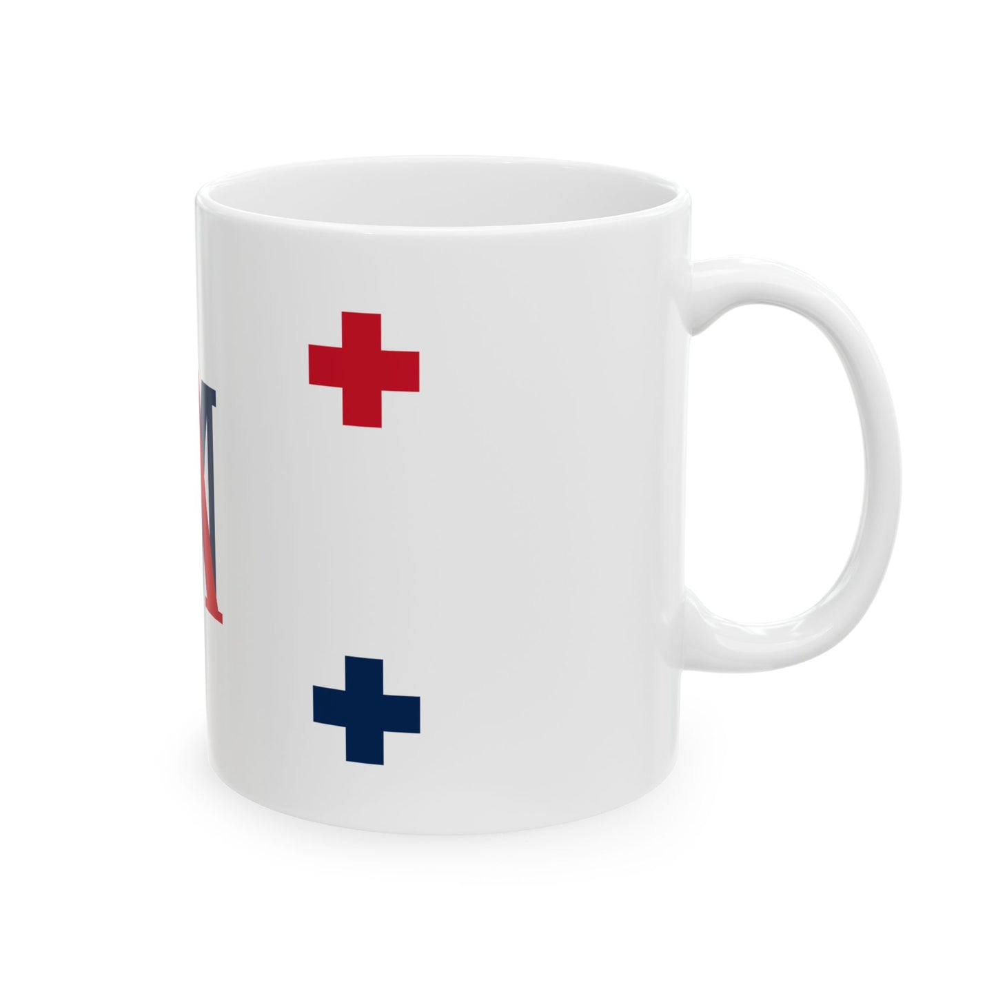 Flag of Uvea 1842-1860 (Belgium) White Coffee Mug-Go Mug Yourself