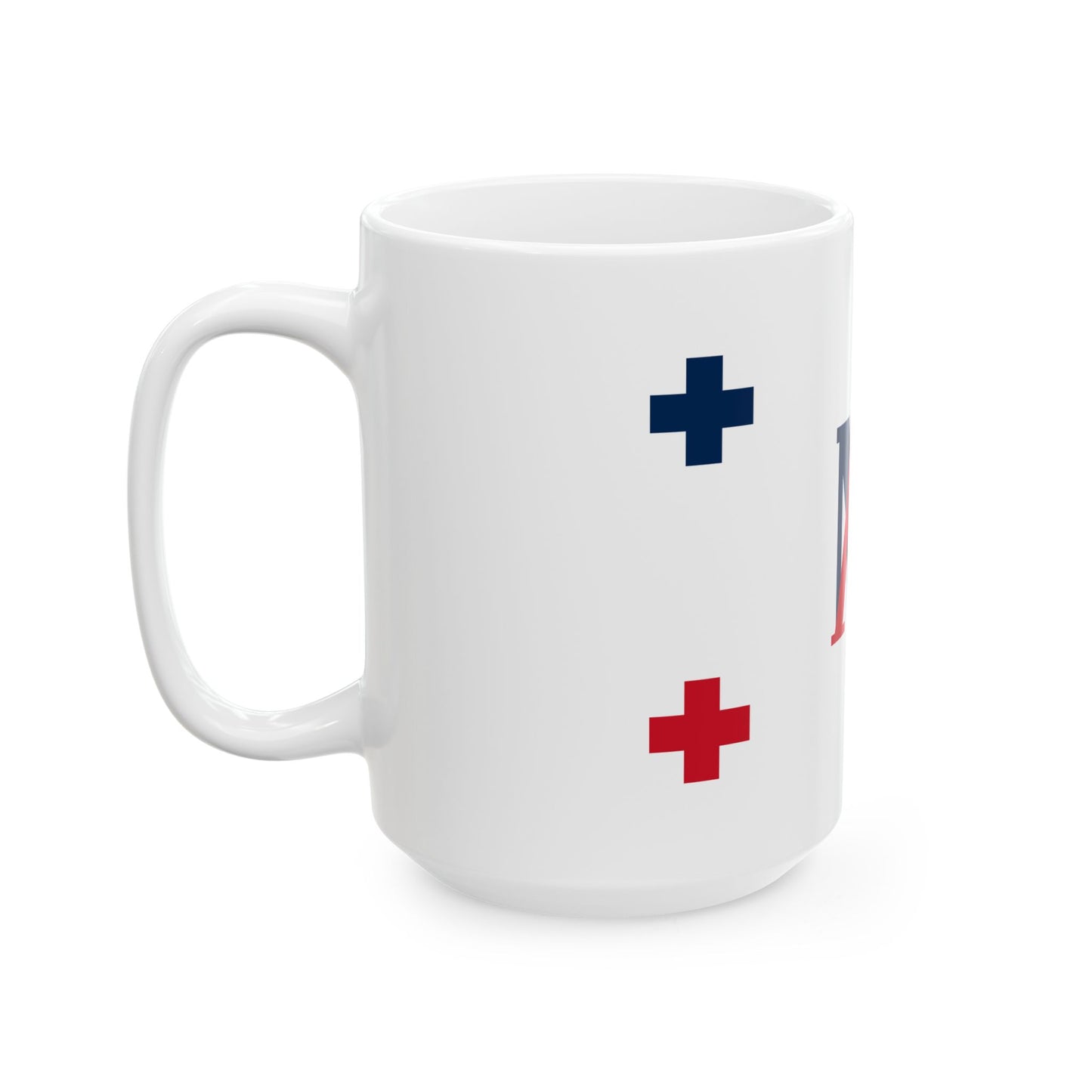 Flag of Uvea 1842-1860 (Belgium) White Coffee Mug-Go Mug Yourself