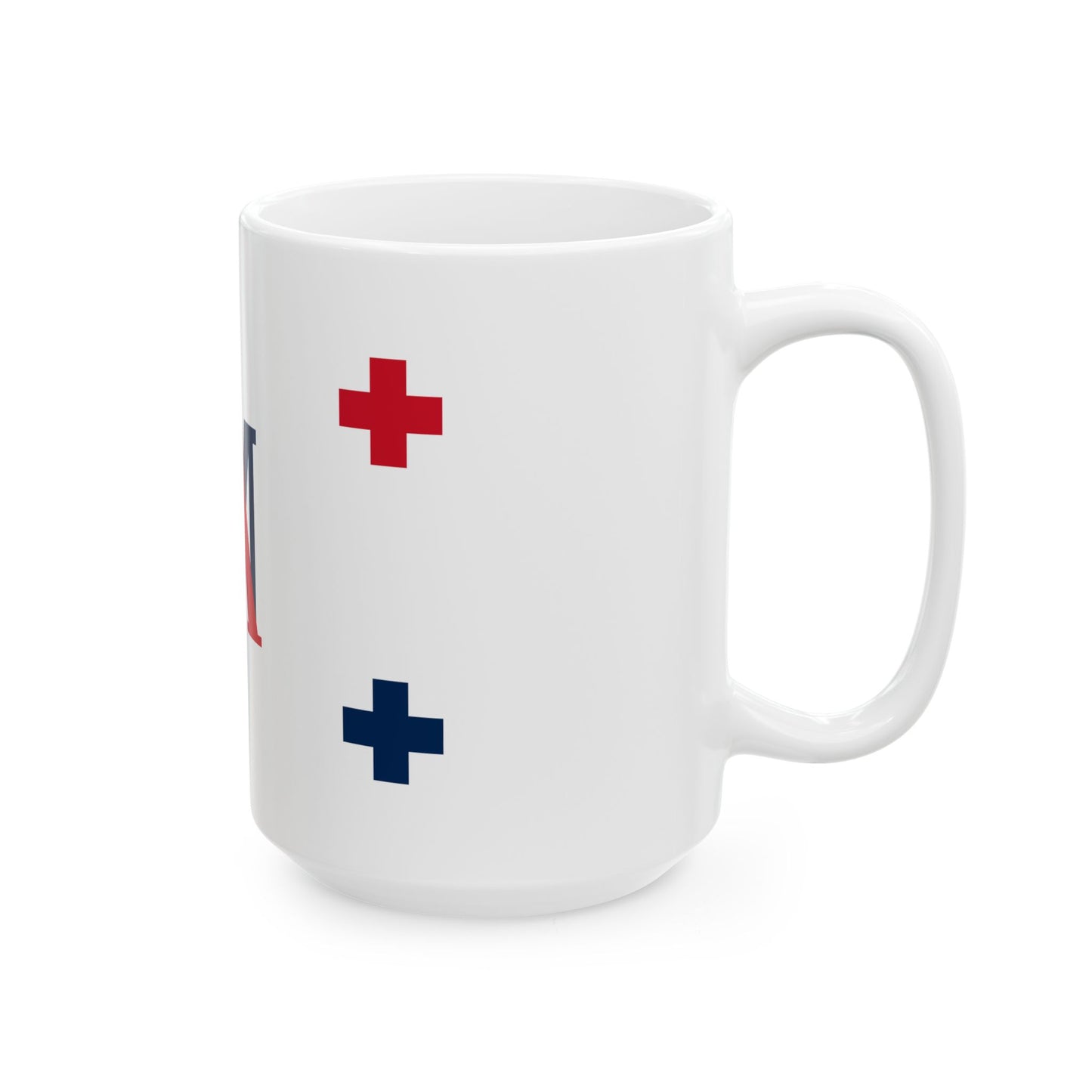 Flag of Uvea 1842-1860 (Belgium) White Coffee Mug-Go Mug Yourself