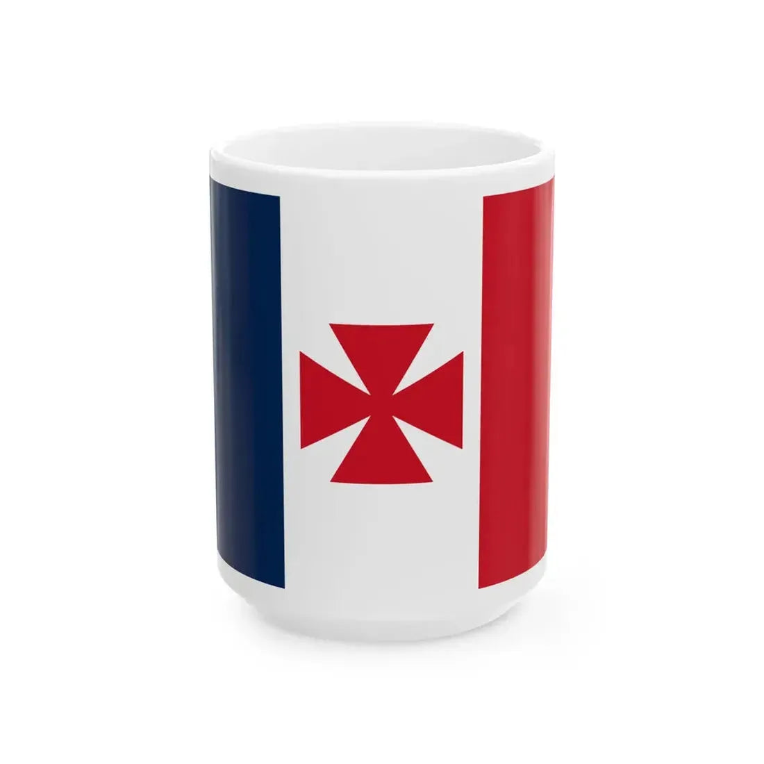 Flag of Uvea 1860 (Belgium) White Coffee Mug 15oz - Go Mug Yourself