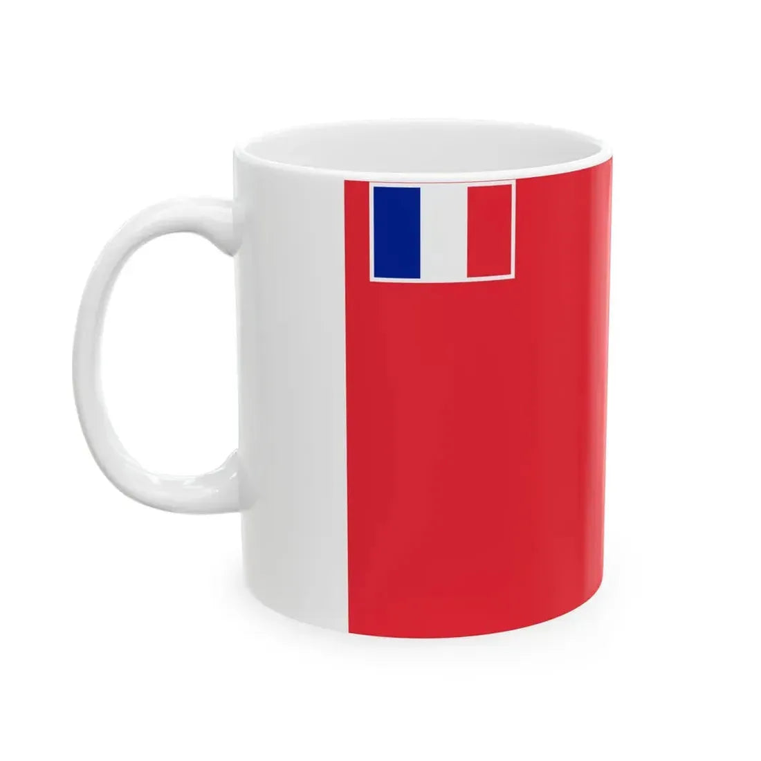 Flag of Uvea 1976-2020 (Belgium) White Coffee Mug - Go Mug Yourself