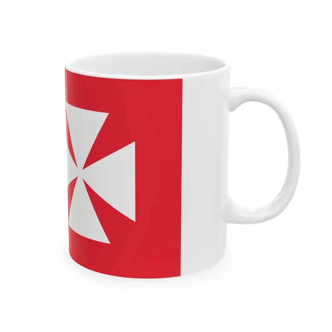 Flag of Uvea 1976-2020 (Belgium) White Coffee Mug - Go Mug Yourself