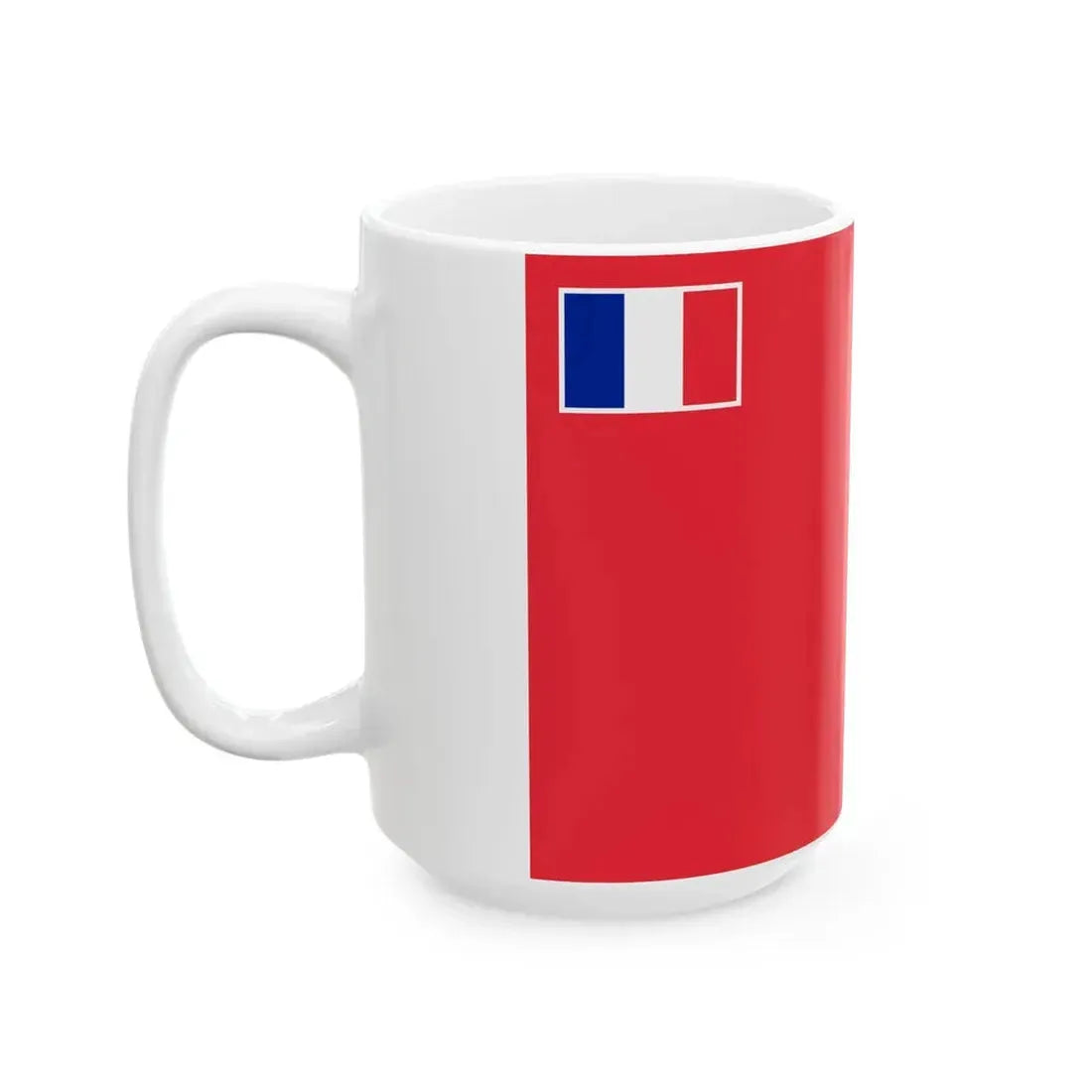 Flag of Uvea 1976-2020 (Belgium) White Coffee Mug - Go Mug Yourself