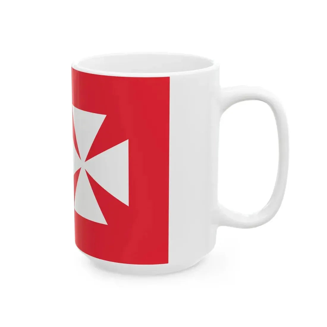 Flag of Uvea 1976-2020 (Belgium) White Coffee Mug - Go Mug Yourself