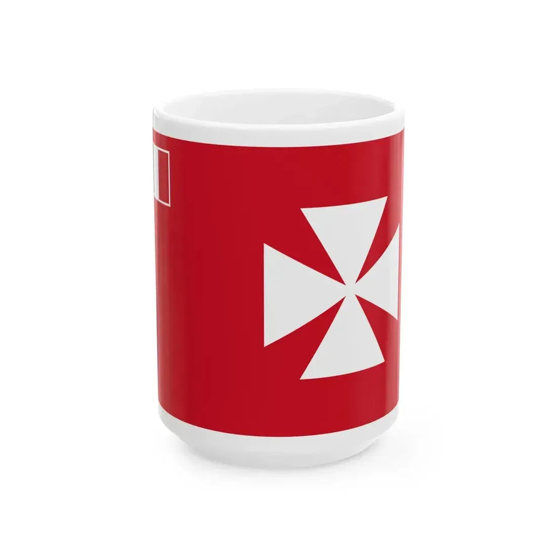 Flag of Uvea (France) White Coffee Mug 15oz - Go Mug Yourself