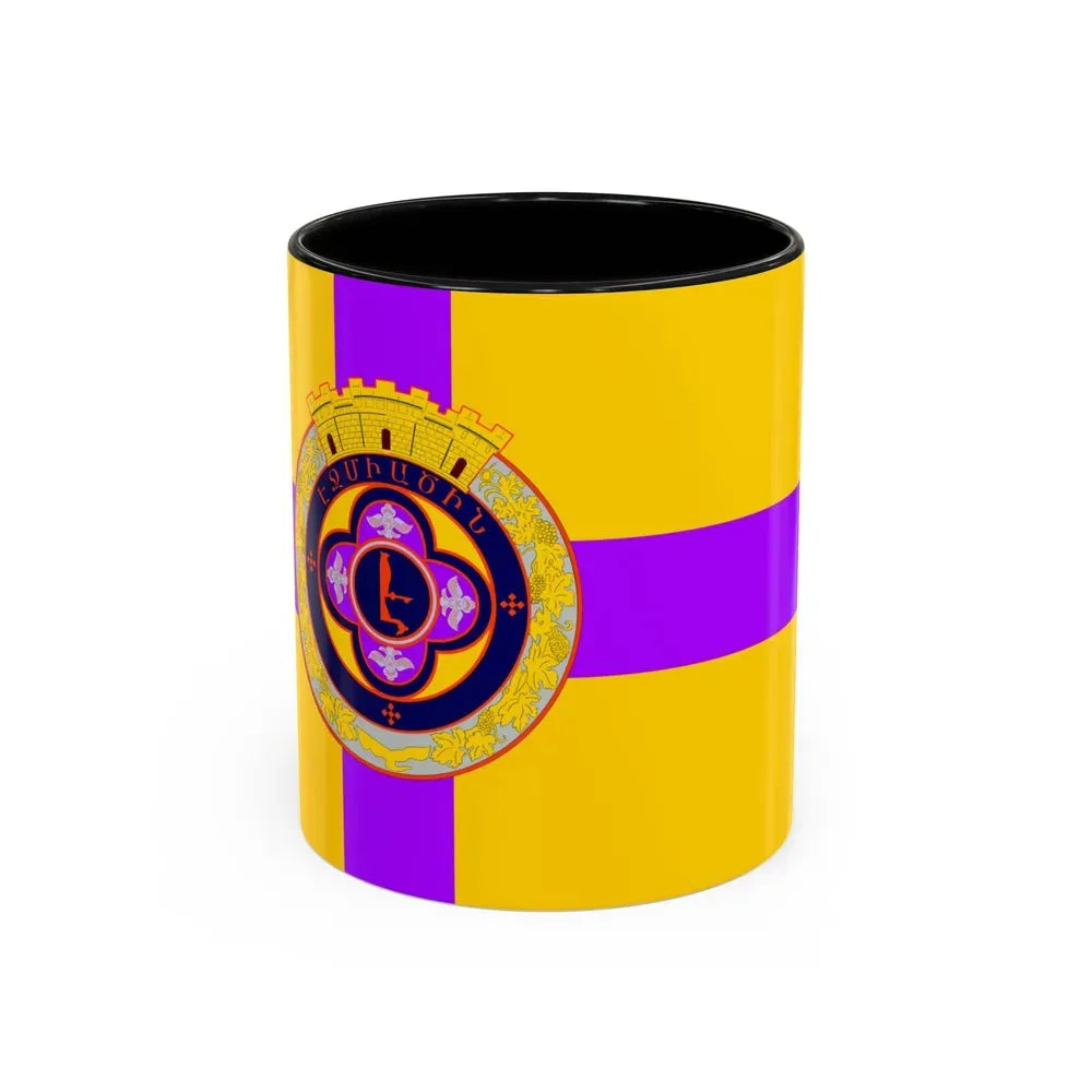 Flag of Vagharshapat Armenia - Accent Coffee Mug 11oz Black - Go Mug Yourself