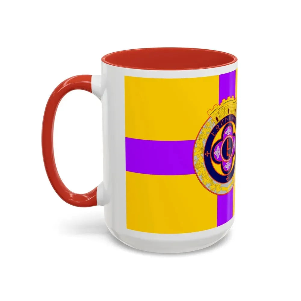 Flag of Vagharshapat Armenia - Accent Coffee Mug - Go Mug Yourself