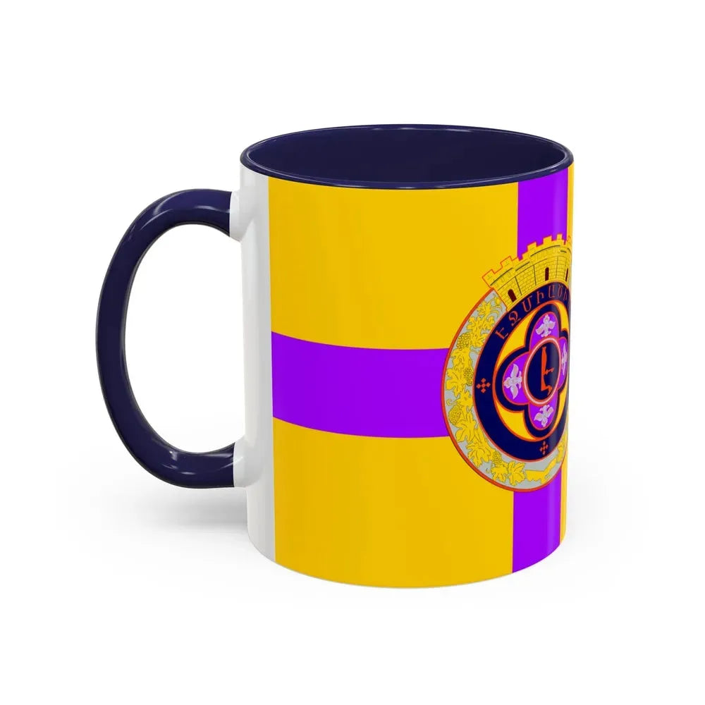 Flag of Vagharshapat Armenia - Accent Coffee Mug - Go Mug Yourself